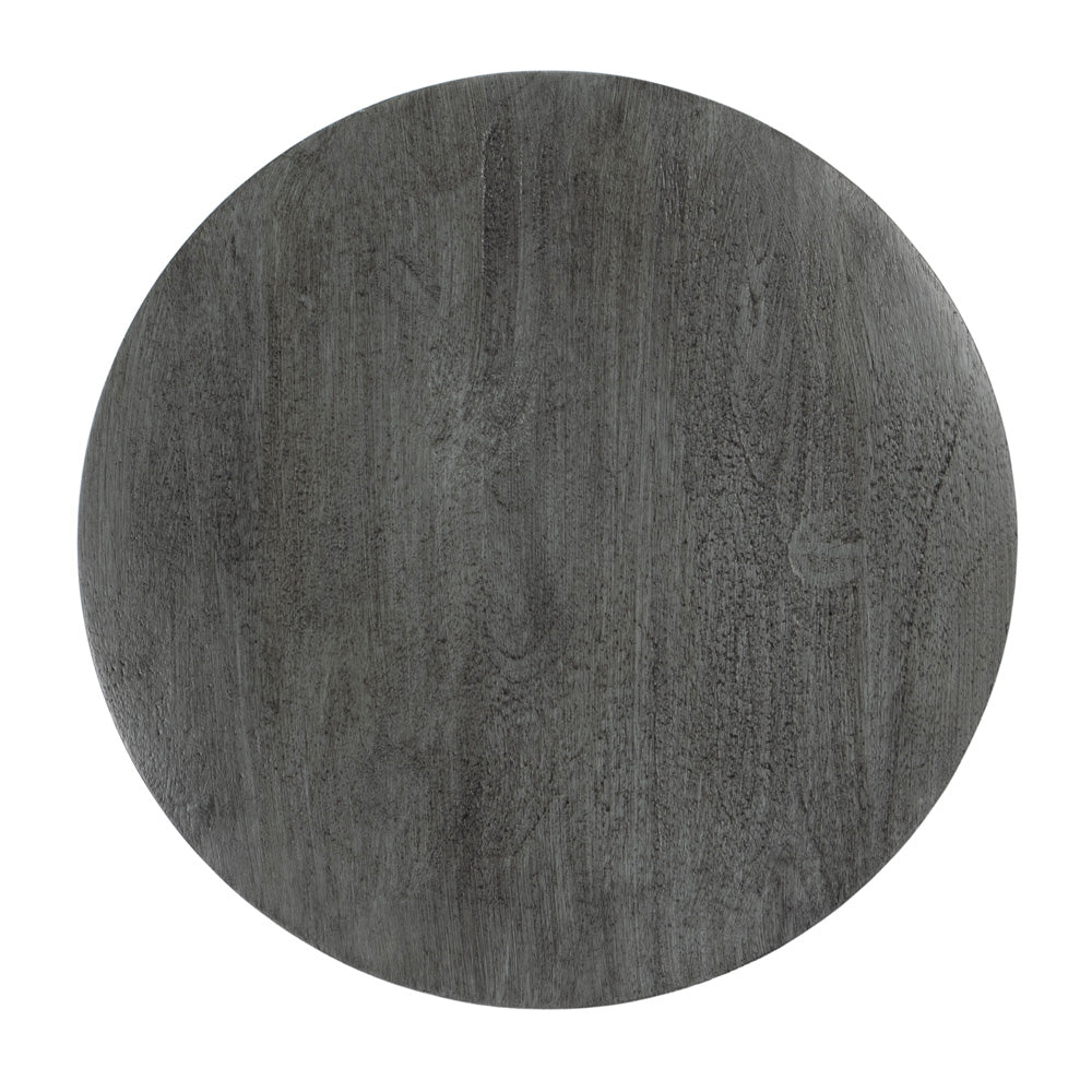 Butler Specialty Company - Fluornoy 14 in. W Round Wood Side Table, Gray - 2773144