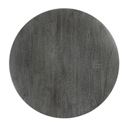Butler Specialty Company - Fluornoy 14 in. W Round Wood Side Table, Gray - 2773144