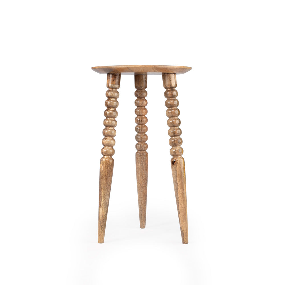 Butler Specialty Company - Fluornoy 14 in. W Round Wood Side Table, Light Brown - 2773290