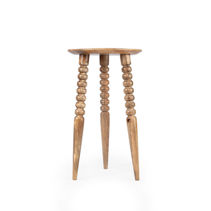 Butler Specialty Company - Fluornoy 14 in. W Round Wood Side Table, Light Brown - 2773290