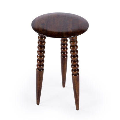 Butler Specialty Company - Fluornoy 14 in. W Round Wood Side Table, Medium Brown - 2773354