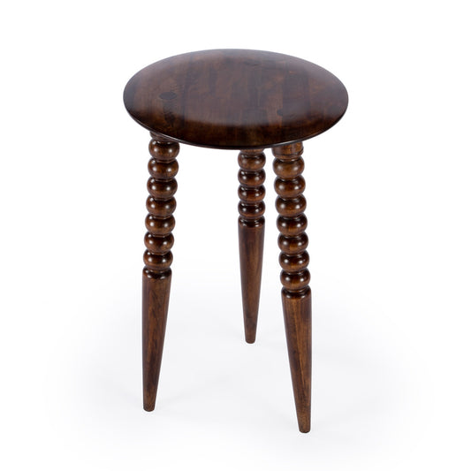 Butler Specialty Company - Fluornoy 14 in. W Round Wood Side Table, Medium Brown - 2773354