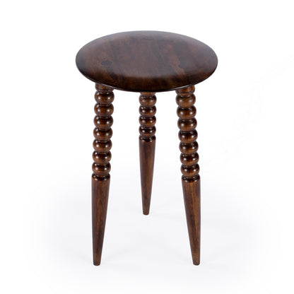 Butler Specialty Company - Fluornoy 14 in. W Round Wood Side Table, Medium Brown - 2773354