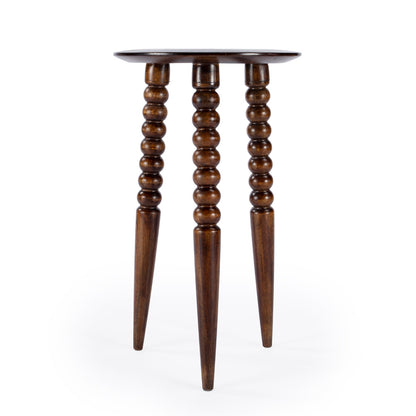 Butler Specialty Company - Fluornoy 14 in. W Round Wood Side Table, Medium Brown - 2773354