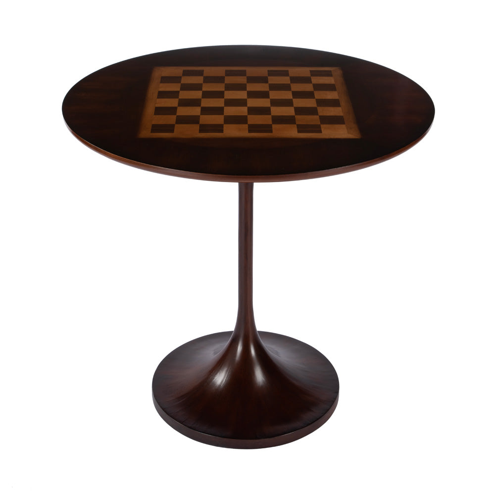 Butler Specialty Company - Francis 30 in. W Round Wood Pedestal Game Table, Dark Brown - 5717024
