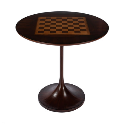 Butler Specialty Company - Francis 30 in. W Round Wood Pedestal Game Table, Dark Brown - 5717024