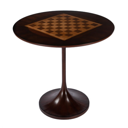 Butler Specialty Company - Francis 30 in. W Round Wood Pedestal Game Table, Dark Brown - 5717024