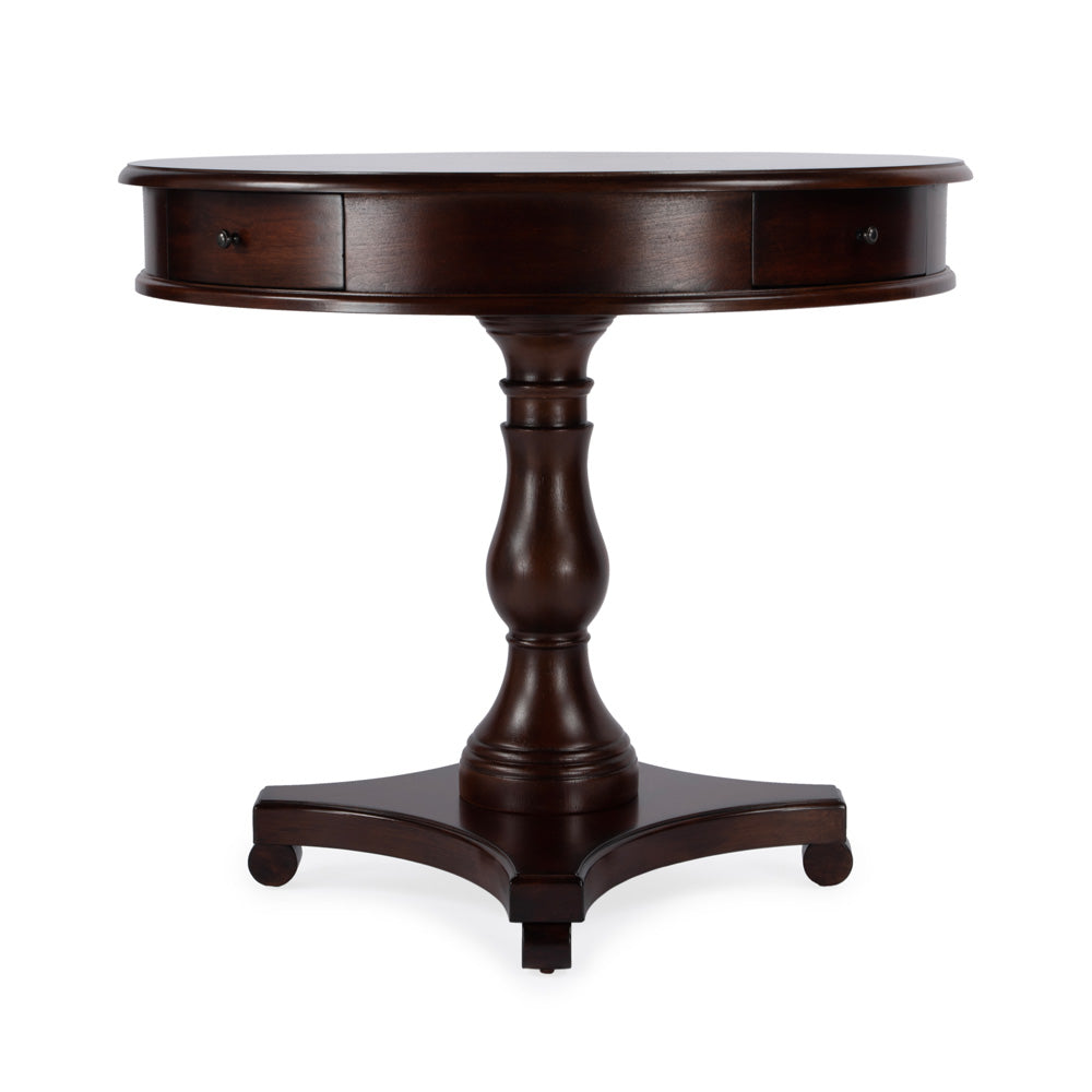 Butler Specialty Company - Fredrik 34 in. W Round Wood Game Table, Dark Brown - 5718024