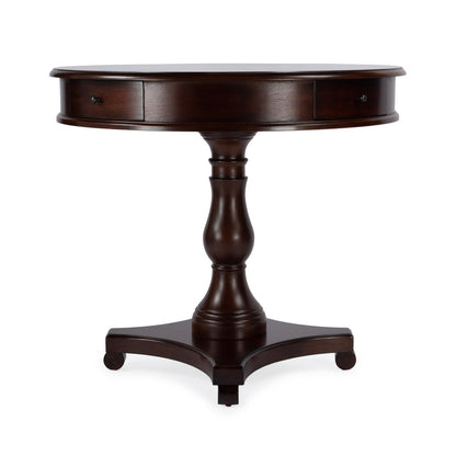 Butler Specialty Company - Fredrik 34 in. W Round Wood Game Table, Dark Brown - 5718024