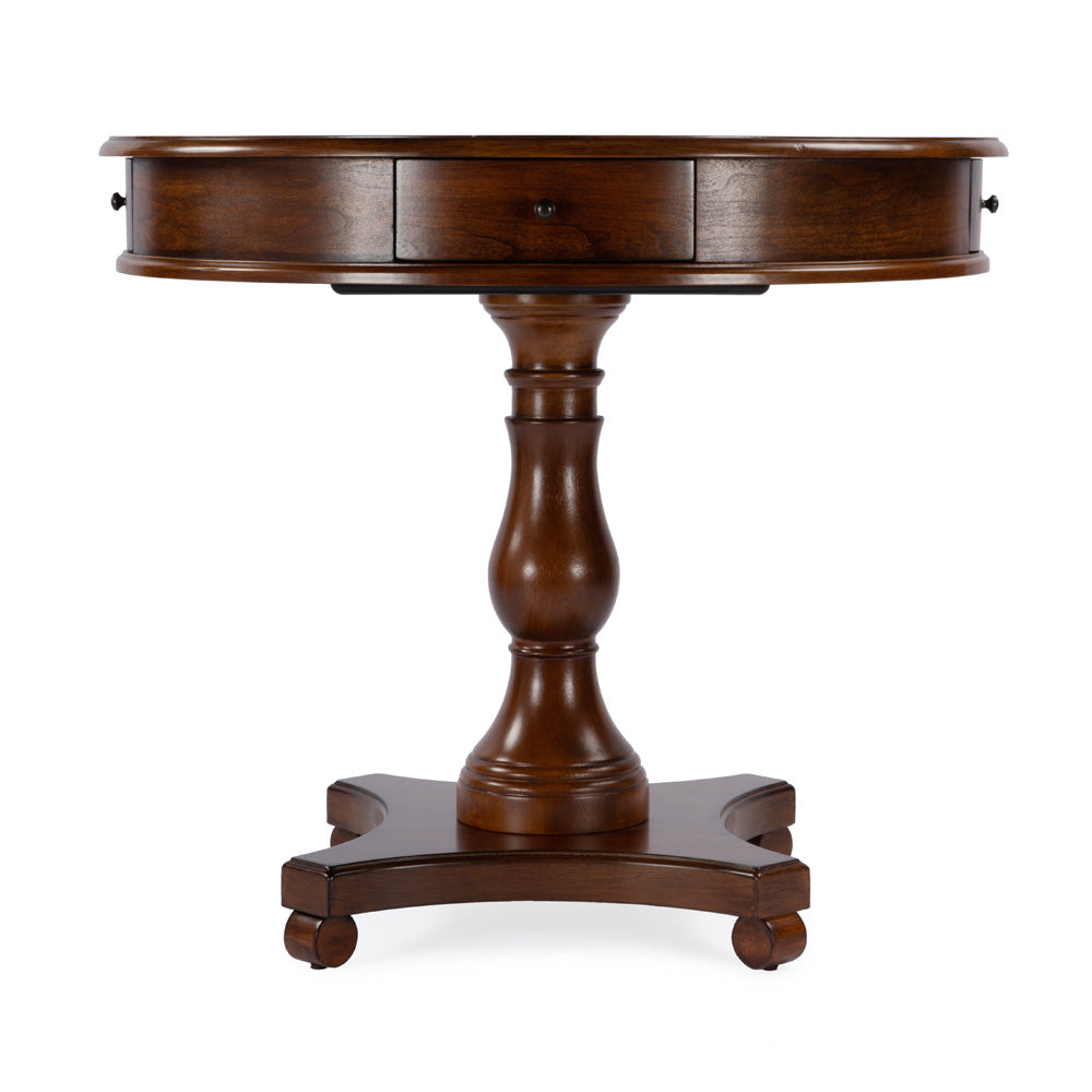 Butler Specialty Company - Fredrik 34 in. W Round Wood Game Table, Medium Brown - 5718011