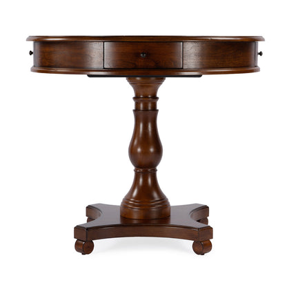 Butler Specialty Company - Fredrik 34 in. W Round Wood Game Table, Medium Brown - 5718011