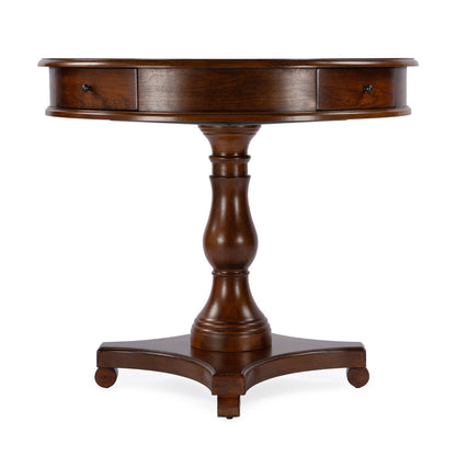 Butler Specialty Company - Fredrik 34 in. W Round Wood Game Table, Medium Brown - 5718011