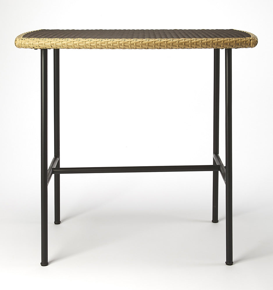 Butler Specialty Company - Freeport Rattan & Iron 36.5"W Pub Table, Multi - 4476035_CLOSEOUT