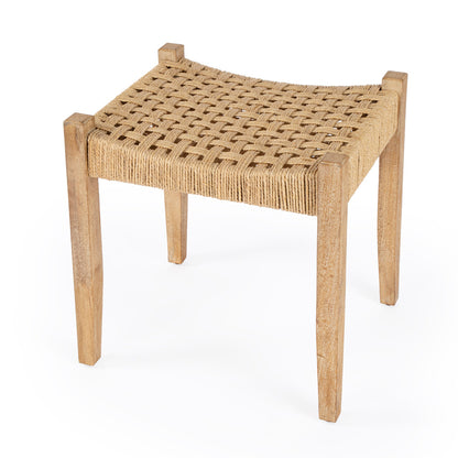 Butler Specialty Company - Garner 19.5 in. W Rectangular Woven Jute Accent Stool, Natural - 4269312 view 2