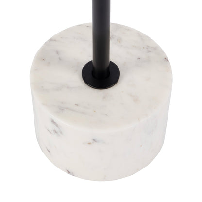 Butler Specialty Company - Garrett 13.75 in. W Round Iron and Marble Side Table, Black and White - 5822025 view 5