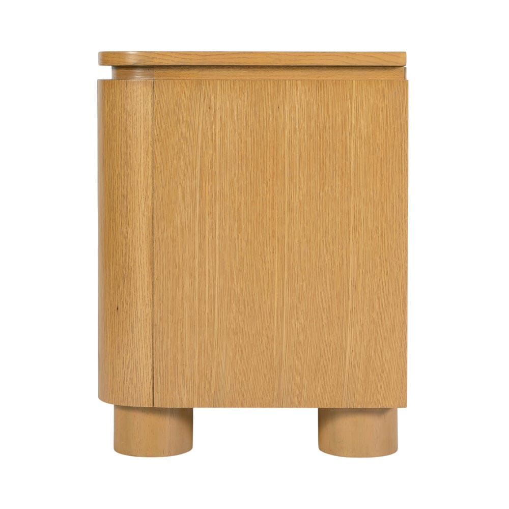 Butler Specialty Company - Genoa 21 in. W Rectangular Wood 2 Drawer Nightstand, Light Brown - 6281492 view 2