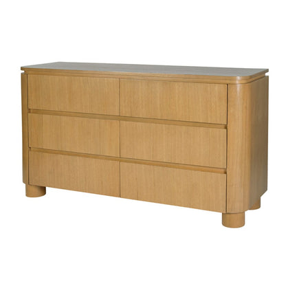 Butler Specialty Company - Genoa 60 in. W Rectangular Wood 6 Drawer Dresser, Light Brown - 6279492 view 1
