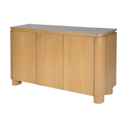 Butler Specialty Company - Genoa 60 in. W Rectangular Wood Sideboard w Interior Cabinet Storage, Light Brown - 6280492 view 1