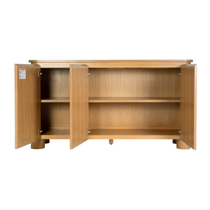 Butler Specialty Company - Genoa 60 in. W Rectangular Wood Sideboard w Interior Cabinet Storage, Light Brown - 6280492 view 2