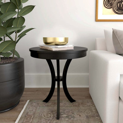 Butler Specialty Company - Gerard 24 in. W Round Wood Side Table, Black - 7007111 view 5