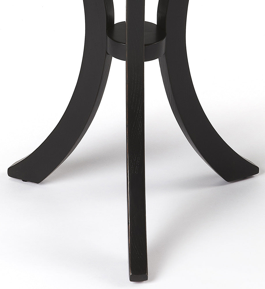 Butler Specialty Company - Gerard 24 in. W Round Wood Side Table, Black - 7007111