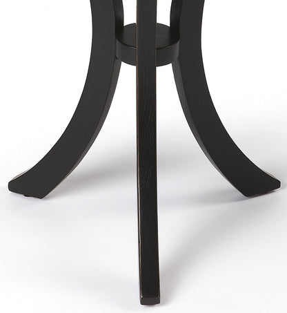 Butler Specialty Company - Gerard 24 in. W Round Wood Side Table, Black - 7007111