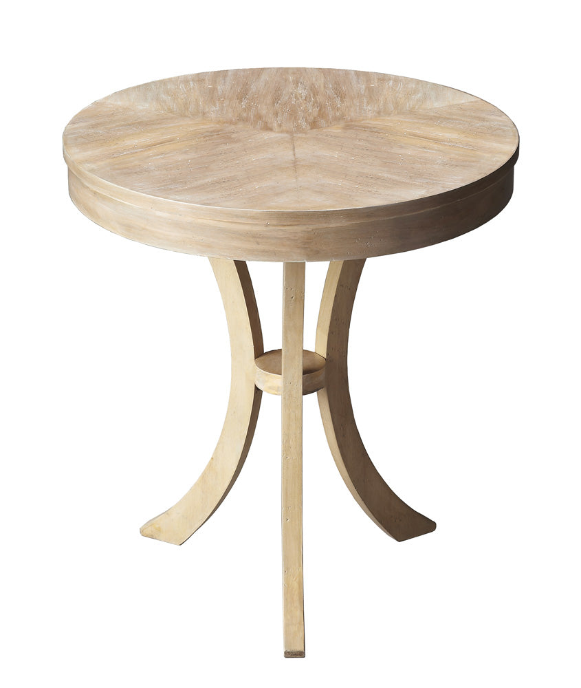 Butler Specialty Company - Gerard 24 in. W Round Wood Side Table, Gray - 7007247