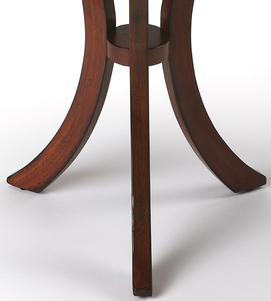 Butler Specialty Company - Gerard 24 in. W Round Wood Side Table, Medium Brown - 7007040