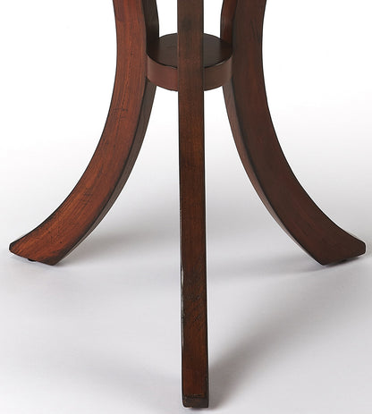 Butler Specialty Company - Gerard 24 in. W Round Wood Side Table, Medium Brown - 7007040