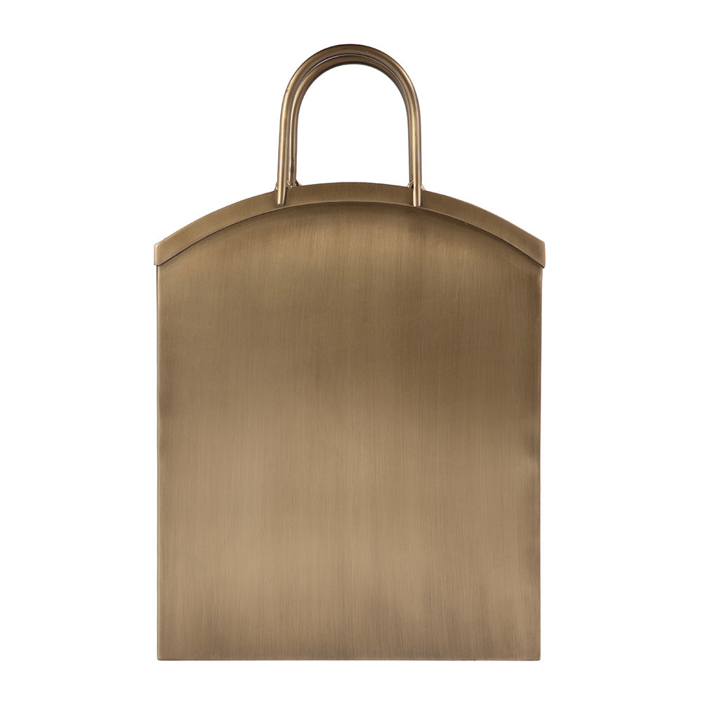 Butler Specialty Company - Gia 12 in. W Rectangular Metal Magazine Basket, Antique Gold - 5843025 View 3