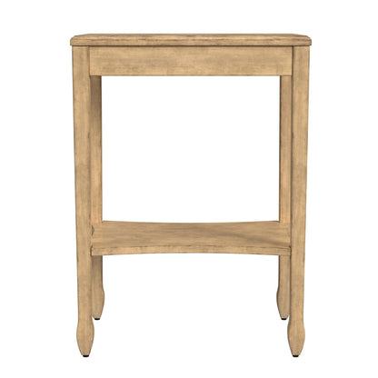 Butler Specialty Company - Gilbert 12 in. W Rectangular Wood End Table with Pull-Out Tray & Lower Shelf, Beige - 4107424