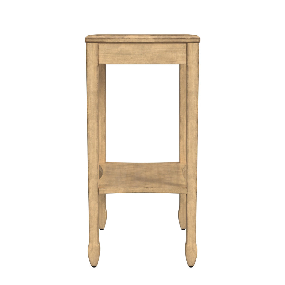 Butler Specialty Company - Gilbert 12 in. W Rectangular Wood End Table with Pull-Out Tray & Lower Shelf, Beige - 4107424