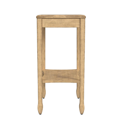 Butler Specialty Company - Gilbert 12 in. W Rectangular Wood End Table with Pull-Out Tray & Lower Shelf, Beige - 4107424