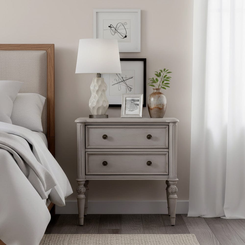 Butler Specialty Company - Ginny 25 in. W Rectangular Wood 2 Drawer Accent Chest, Grey - 5999512 view 2