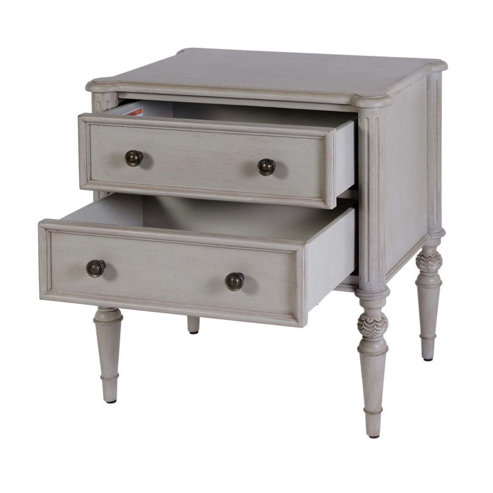 Butler Specialty Company - Ginny 25 in. W Rectangular Wood 2 Drawer Accent Chest, Grey - 5999512 view 3