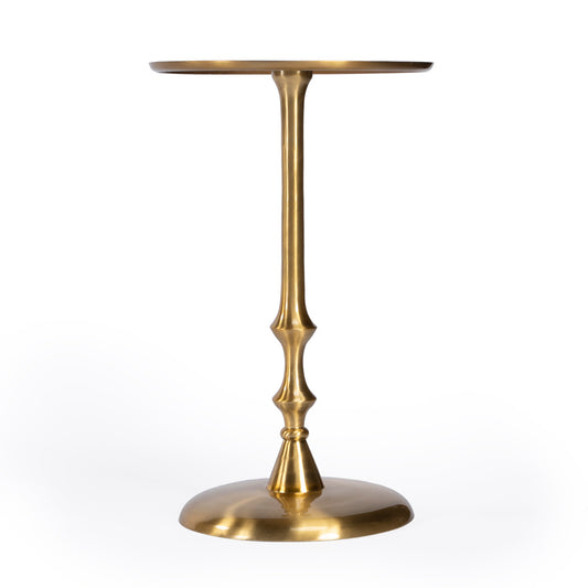 Butler Specialty Company - Givanna 11.75 in. W Round Metal Side Table, Gold - 5592226