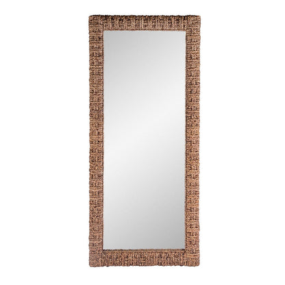 Butler Specialty Company - Gloucester Woven Water Hyacinth Floor Mirror, Brown - 9768476 View 1