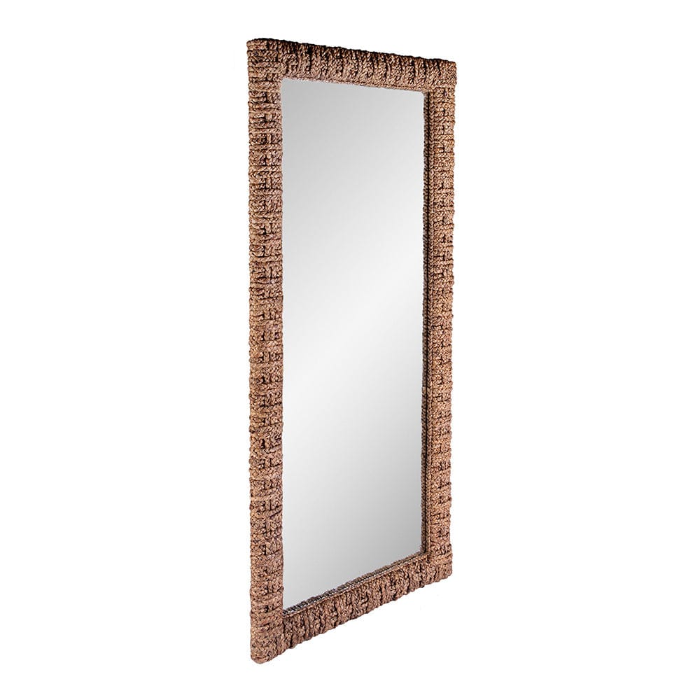 Butler Specialty Company - Gloucester Woven Water Hyacinth Floor Mirror, Brown - 9768476 View 2
