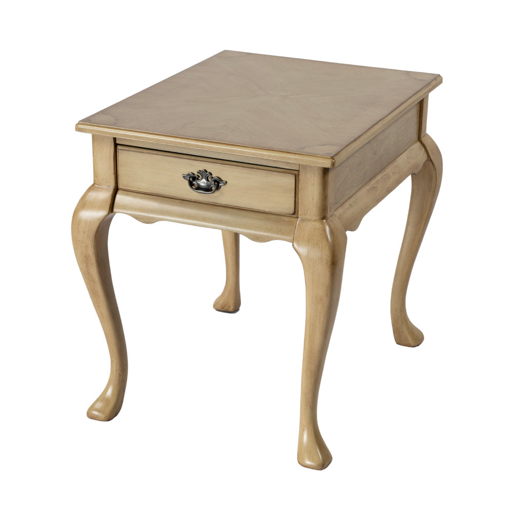 Butler Specialty Company - Grace 21 in. W Rectangular Wood 1 Drawer End Table, Beige - 3022424