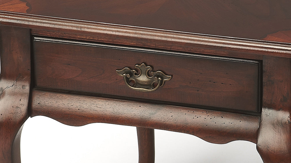 Butler Specialty Company - Grace 21 in. W Rectangular Wood 1 Drawer End Table, Dark Brown - 3022024