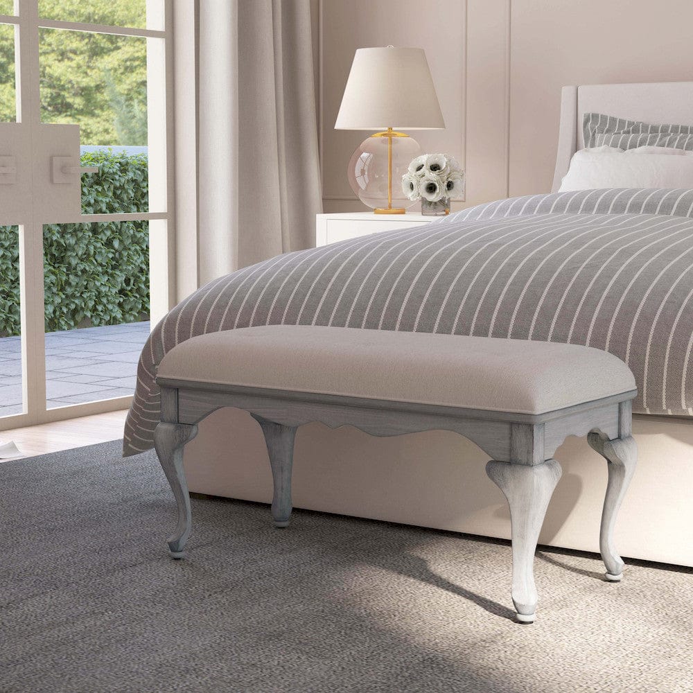 Butler Specialty Company - Grace 38 in. W Rectangular Wood Backless Bench, Gray - 3013418 view 6