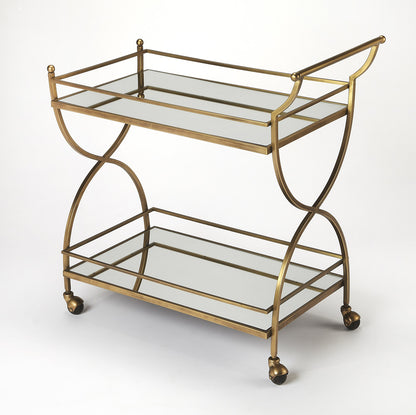 Butler Specialty Company - Graci Antique Bar Cart, Gold - 3821226