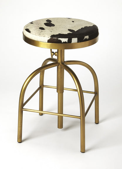 Butler Specialty Company - Grogan Hair-On-Hide 26" Counter stool, Multi-Color - 5238373