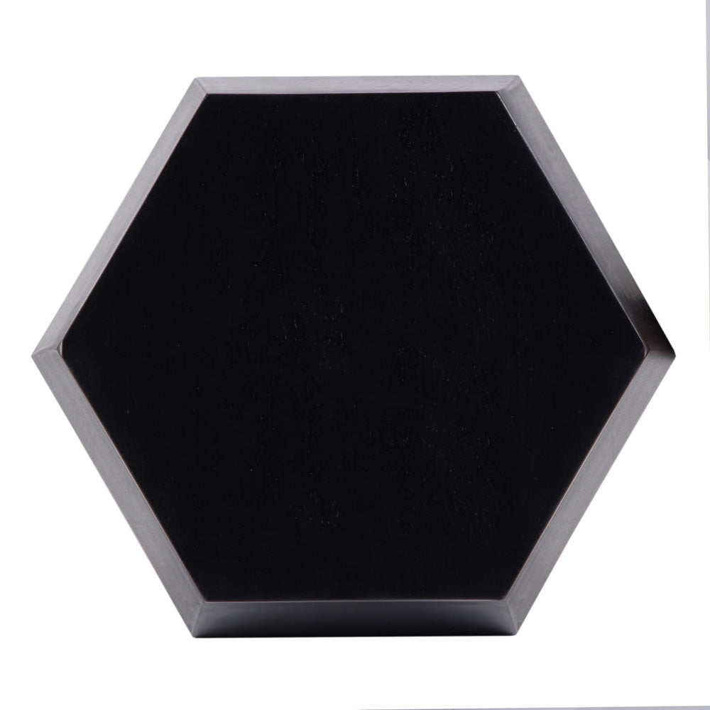 Butler Specialty Company - Gulchatai 15 in. W Hexagon Wood Side Table, Black - 5453295 view 6