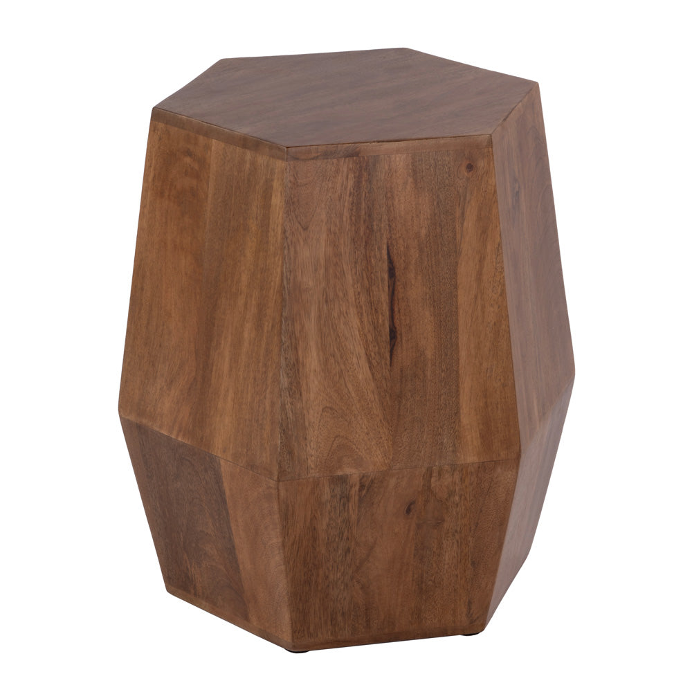 Butler Specialty Company - Gulchatai 15 in. W Hexagon Wood Side Table, Natural Wood - 5453312 view 1