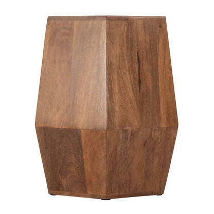Butler Specialty Company - Gulchatai 15 in. W Hexagon Wood Side Table, Natural Wood - 5453312 view 2