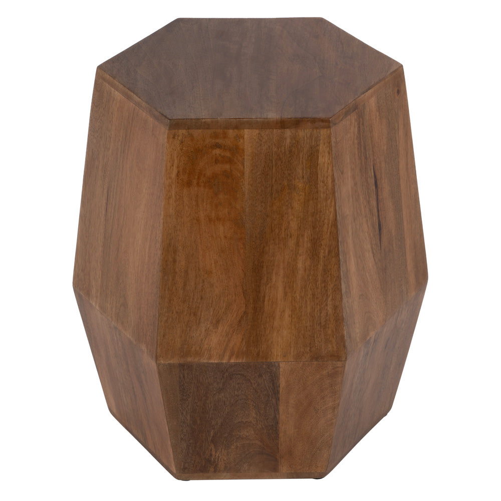 Butler Specialty Company - Gulchatai 15 in. W Hexagon Wood Side Table, Natural Wood - 5453312 view 3