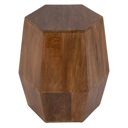 Butler Specialty Company - Gulchatai 15 in. W Hexagon Wood Side Table, Natural Wood - 5453312 view 3