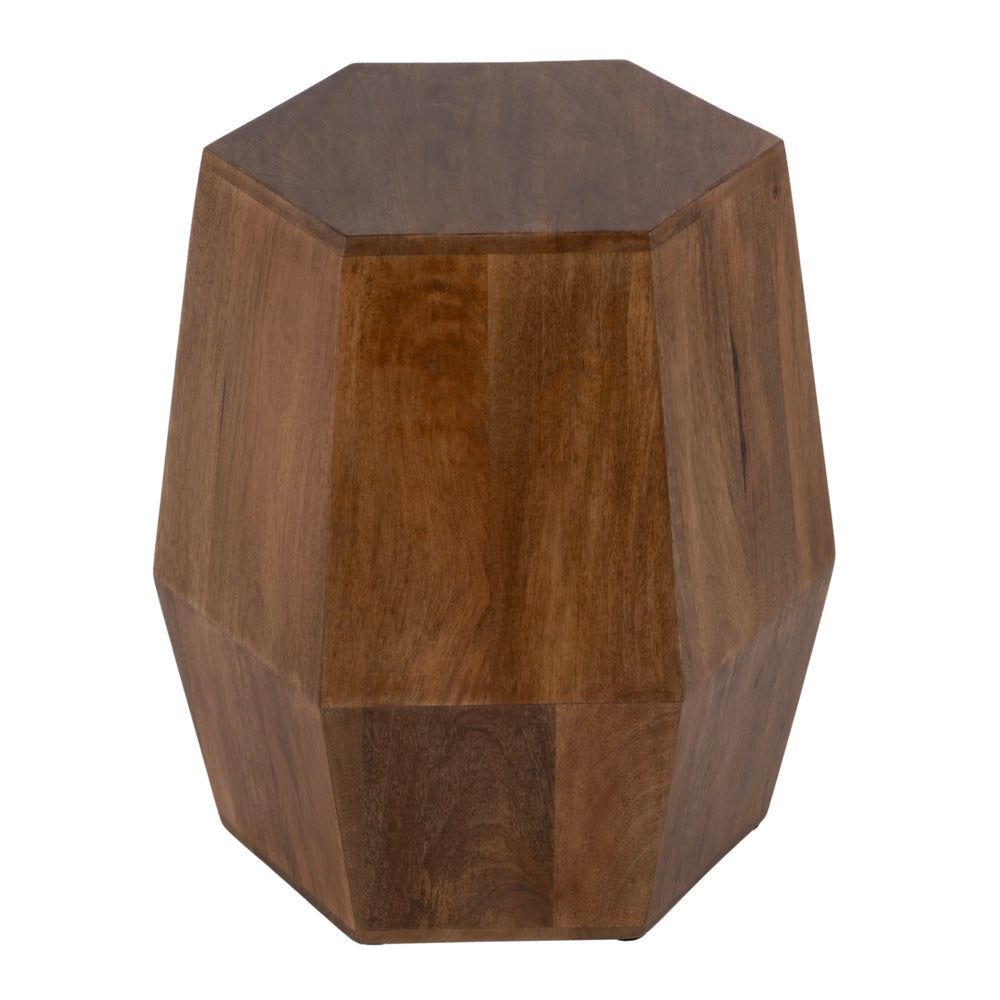 Butler Specialty Company - Gulchatai 15 in. W Hexagon Wood Side Table, Natural Wood - 5453312 view 4