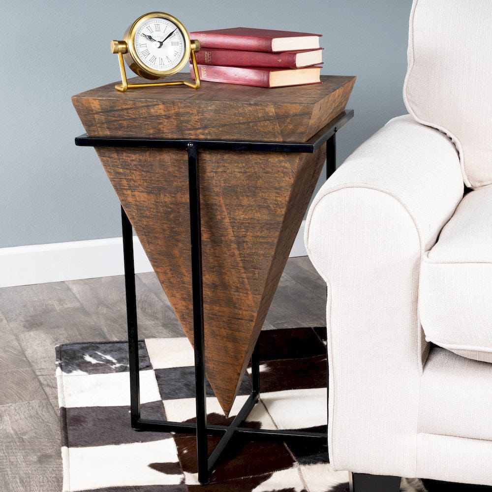 Butler Specialty Company - Gulnaria Wood & Metal Side Table, Dark Brown - 5455140 view 7